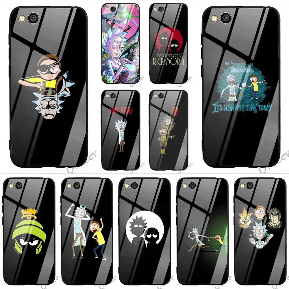 

Ultra Thin Rick and Morty Tempered Glass Phone Cover for Xiaomi Redmi Note 7 Pro Case A1 A2 Mi 8 9 F1 Lite 4X 6A 5 6 Covers