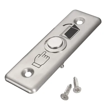 

92x28mm Stainless Steel Door Bell Push Button Switch Touch Panel