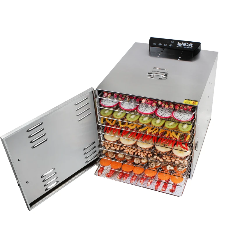 10 Layer Stainless Steel Commercial Fruit Dryer Drying Machine Large Dehydrator Vegetable Meat Pet Baby Food Tea Flower | Бытовая