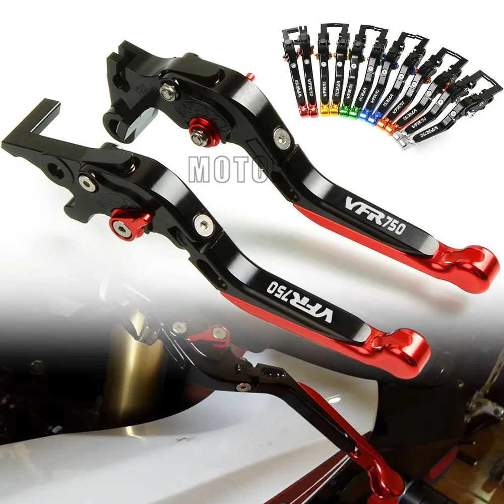For Honda VFR700 F2/VFR750/F/R/FH-FV/RJ RL RC30 Motorcycle CNC Adjustable Folding Extendable Brake Clutch Levers VFR 700 750 | Автомобили