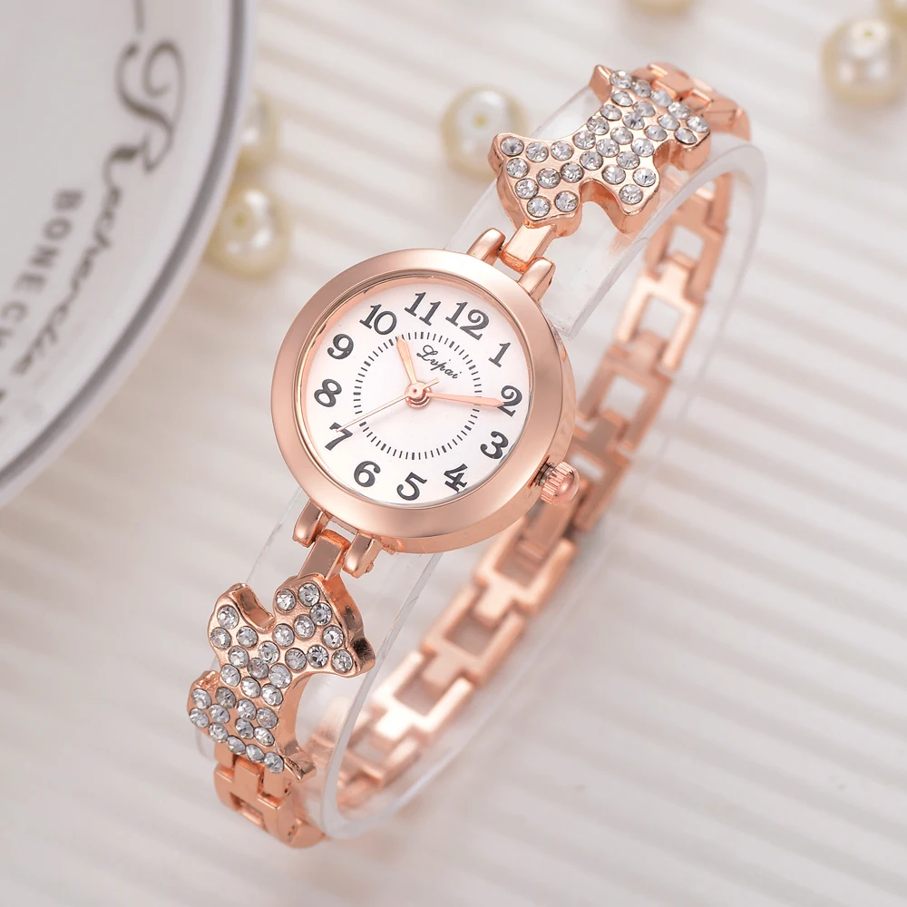 

2019 Luxury Women Bracelet Watch Fashion Casual Dog Band Women's Dress Wristwatch Casual Student Clock Relogio Feminino