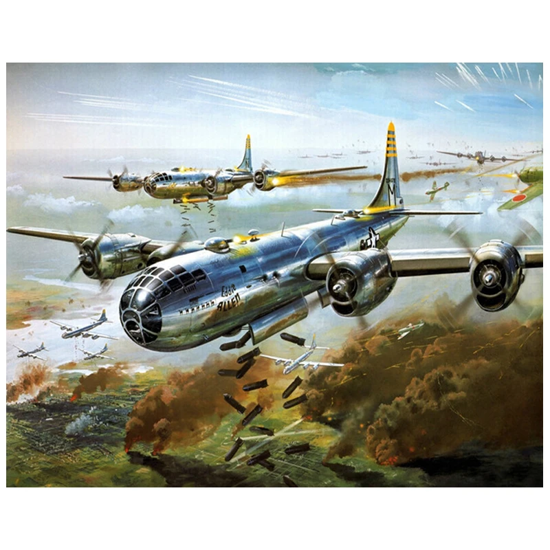 

diamant painting"Fighting Plane"cross stitch square Rhinestone diamond embroidery kits 3d diamond picture mosaic home decoration