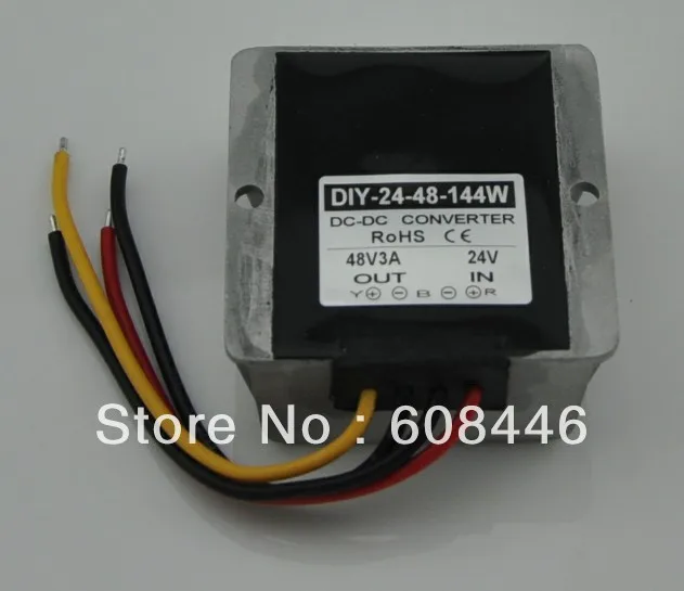 

Converter DC 24V(20-35V) Step up to 48V 3A 144W Waterproof DC Module power adaptor Regulator DC Boost Module RoSH CE