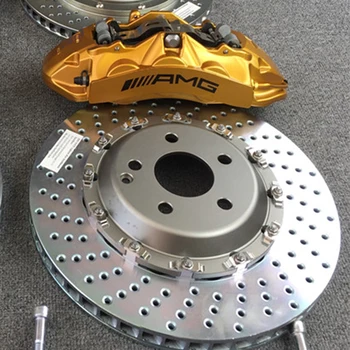 

Car modified Jekit brake disc 355*32mm J hook/Drilled pattern for AMG red/Grey/Gold color brake caliper for Benz C200 W205