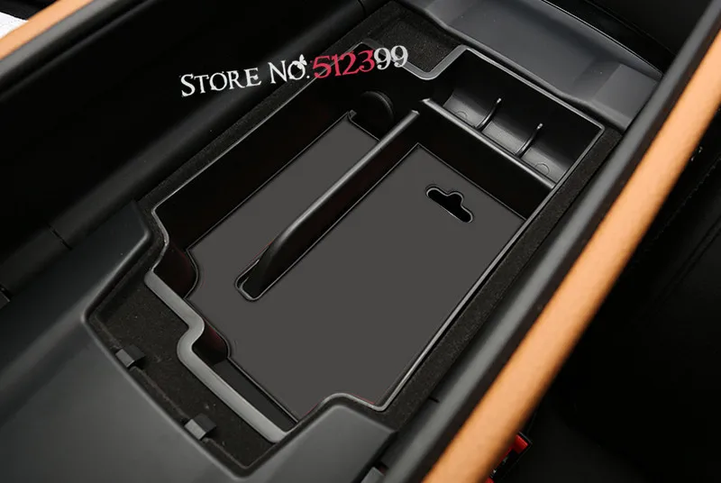 For Left hand Drive 1 Black Car font b Interior b font Armrest Console Central Storage