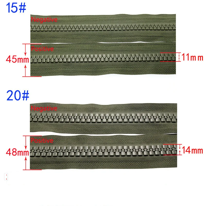 Meetee 1/2 метра 15#/20# большая полимерная кодовая молния для пуховика палатки наружные Швейные аксессуары DIY Одежда на молнии ремесло ZA029