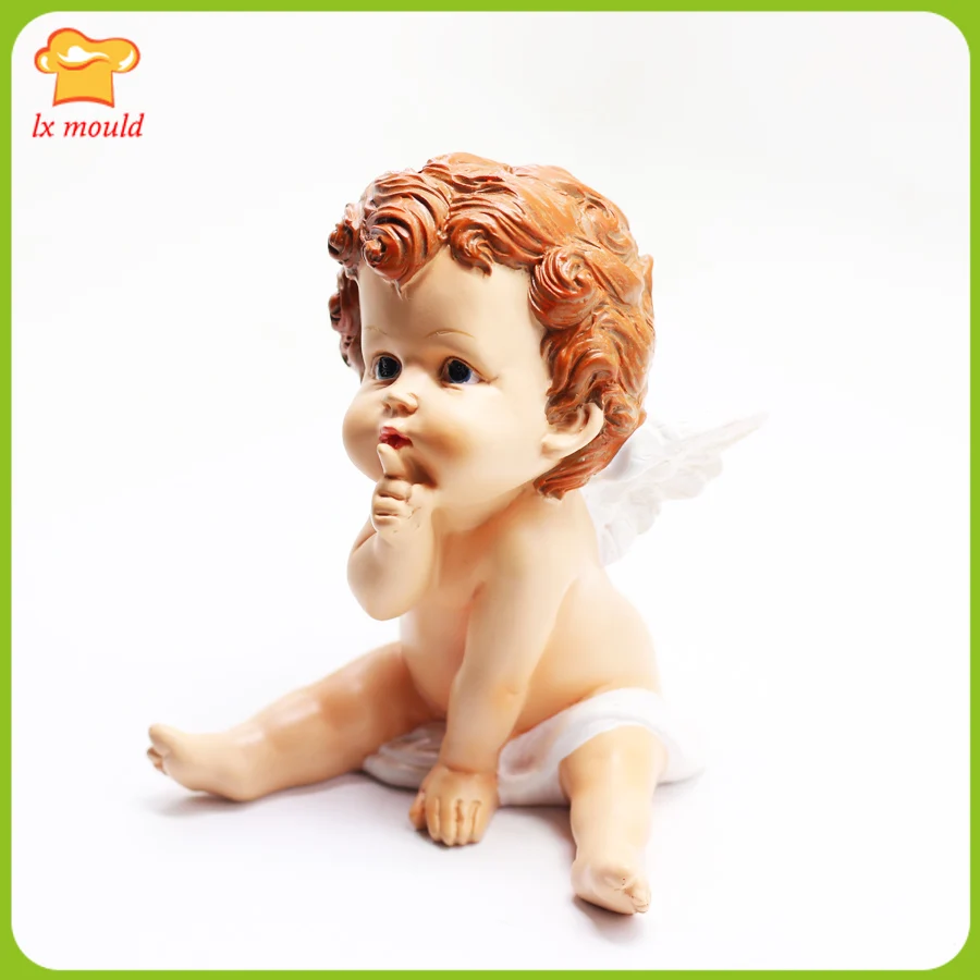 Baby Angel #4 Stampo in silicone cioccolato fimo jewelry sapone di fusione cera 