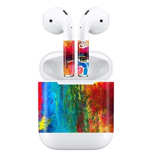 GOOYIYO-Flora наклейка для Apple AirPods 2 Наушники с беспроводной зарядной коробкой Кожа DIY персональная виниловая наклейка наушники наклейка - Цвет: A005