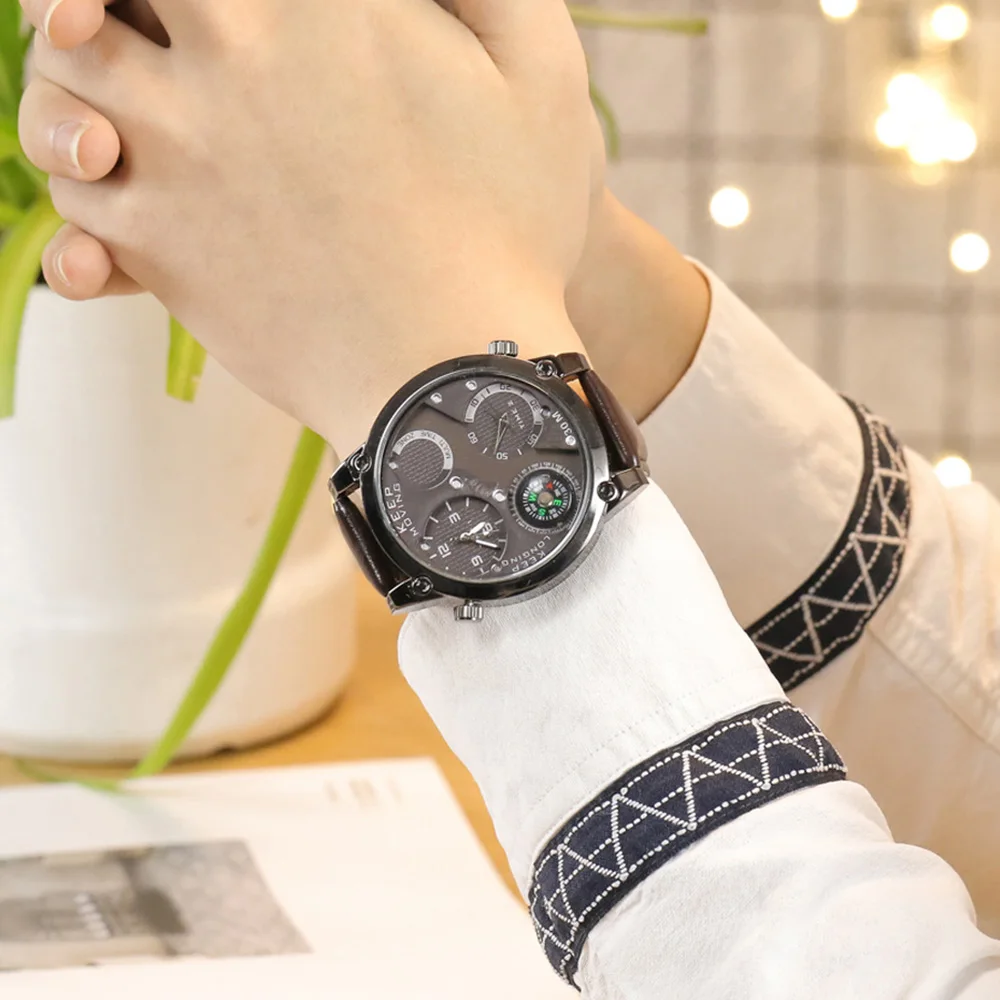 

Men Sports Watches Dual Display Analog Digital LED Electronic Quartz Wristwatches Men's Watch Gift For Love One Friends