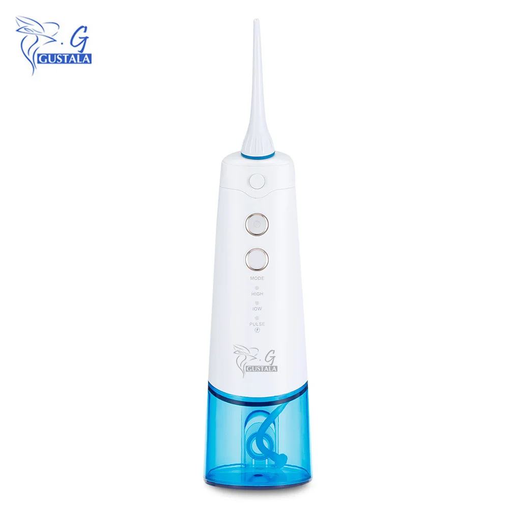 

Gustala Handheld Oral Irrigator Portable Cordless Water Flosser for Home Travel Oral Teeth Whitening Care Tool USB Rechargeable