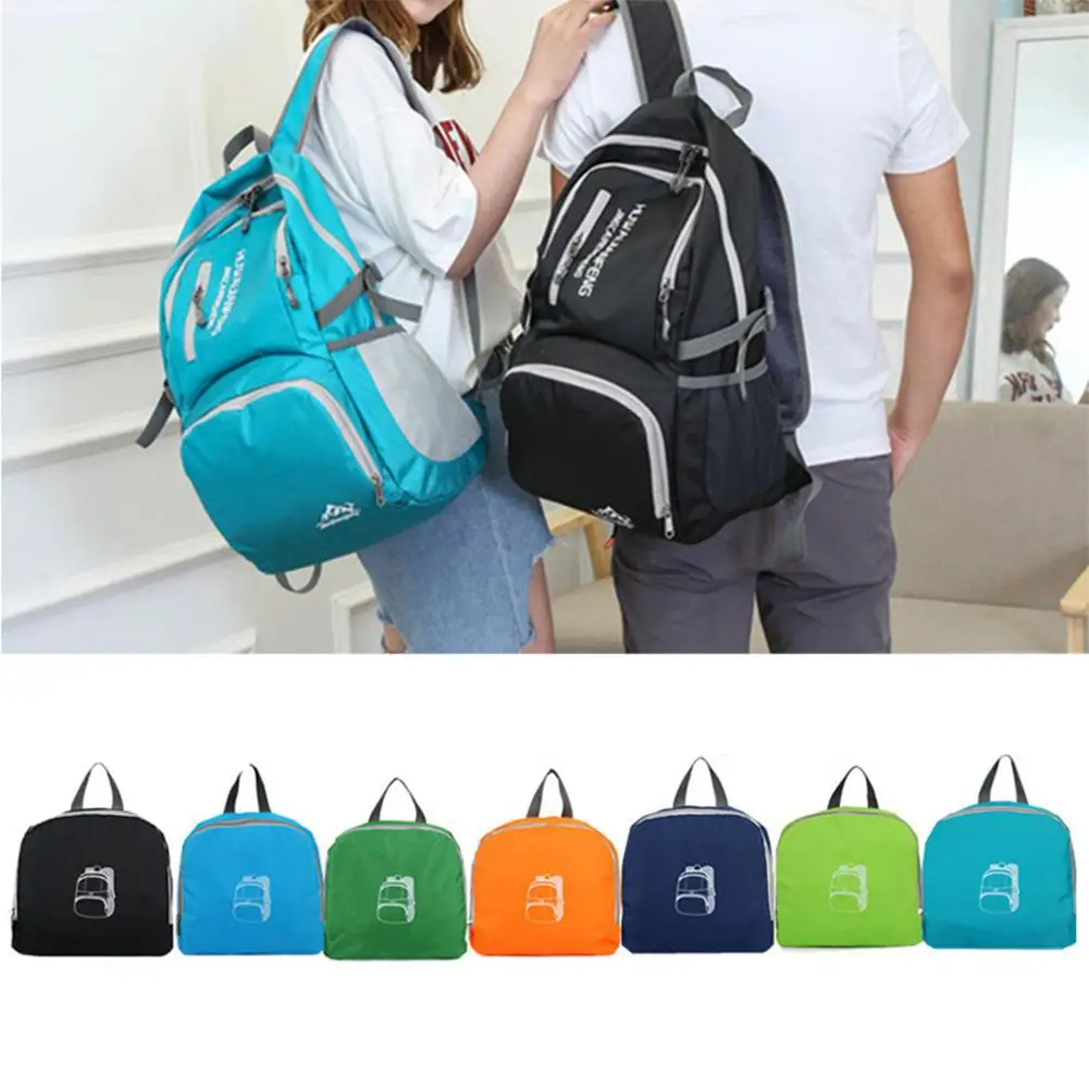 

Yfashion Folding Backpack Large Capacity Waterproof Lightweight Nylon Backpack for Men Women