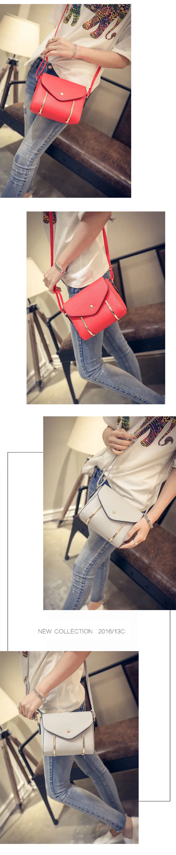 5 women bags 2016 summer new Korean mini messenger packages simple retro small square packet shoulder diagonal bag