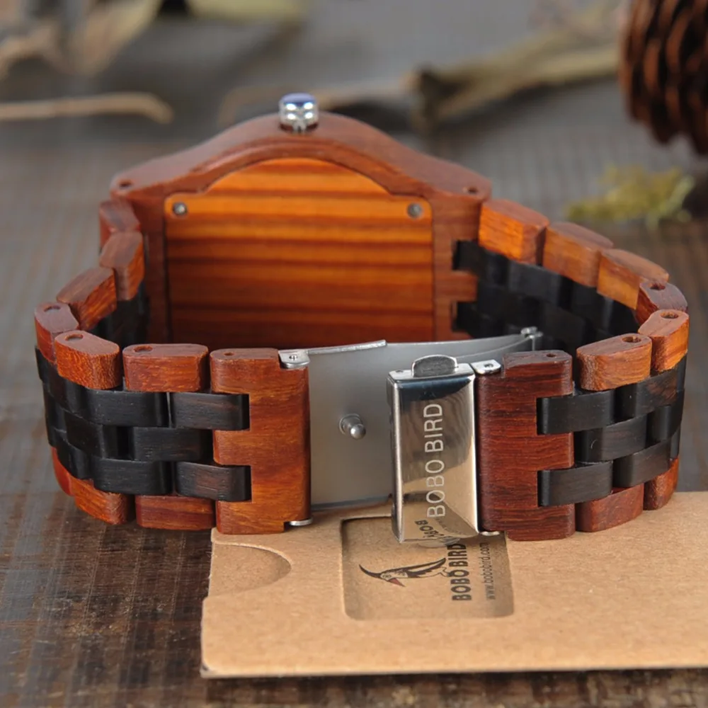 BOBO BIRD CEN11 Six Hands New Wooden Watch Men Top Brand Luxury Uomo Orologio Fashion Watches for Men in Paper Gift Box