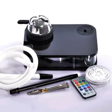 Современный акриловый кальян черный наргиль наргил Бонг для курения с светодиодный свет с фабрики Прямая