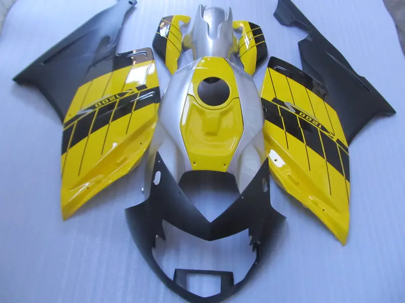 

Motorcycle Fairing kit for BMW K1200S 05 06 07 08 K1200 S 2005 2006 2007 2008 ABS Yellow black silver Fairings set+7 gifts BA06