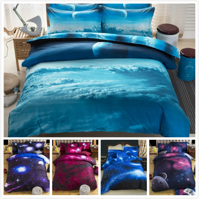 

Blue Sky 3D Pattern Kids Boy Single Full Queen Size Duvet Cover 2/3/4 pcs Bedding Set Soft Cotton Bed Linen Bedsheet Pillowcase