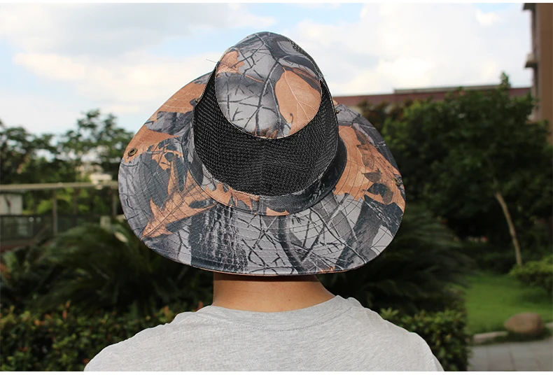 Unisex Women Mens Summer Casual Trendy Camouflage Net Beach Caps Panama Jazz Hat Foldable Sun Hat Cowboy Fedora Print Sunhat