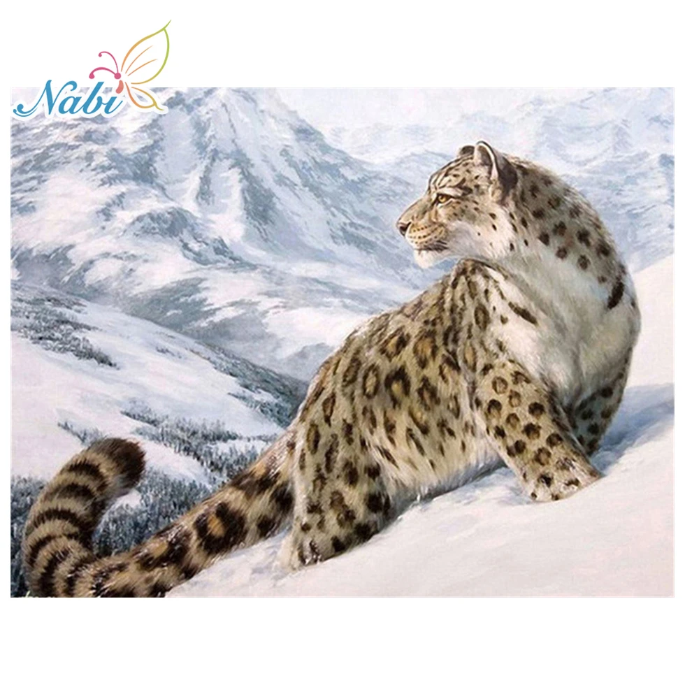 

5d diy diamond painting full square Diamond embroidery animals leopard - diamond mosaic new arrivals 103DD