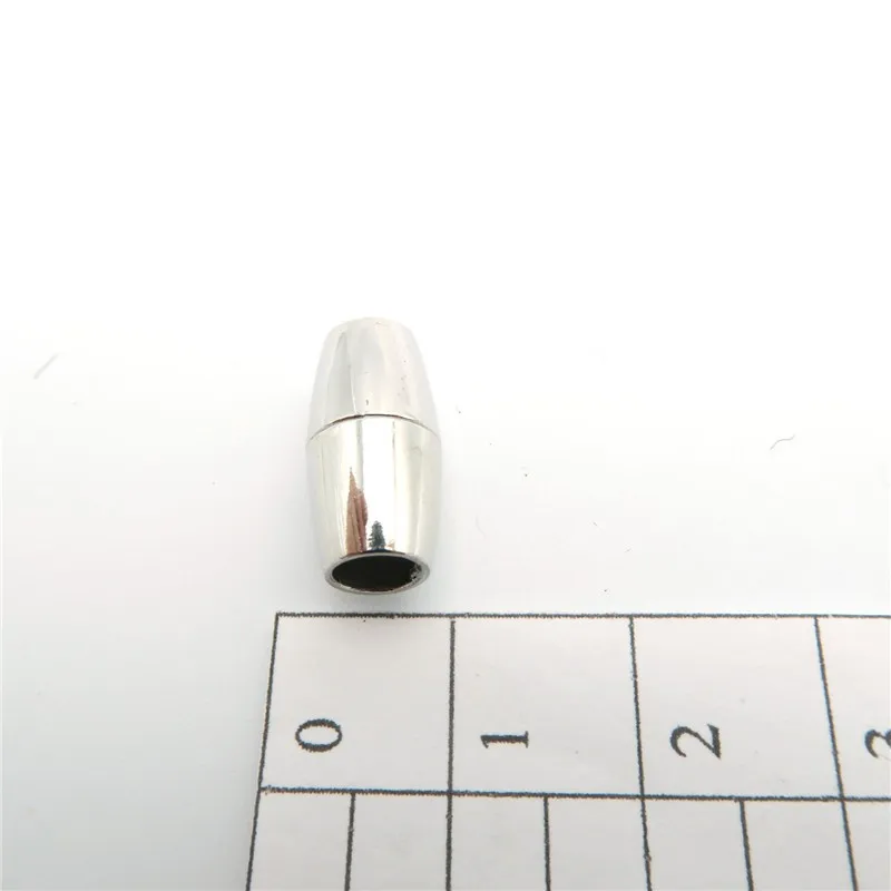 10 шт. для 5 мм круглые кожаные магнитные застежки поставки антикварный серебряный браслет компоненты результаты D-6-14