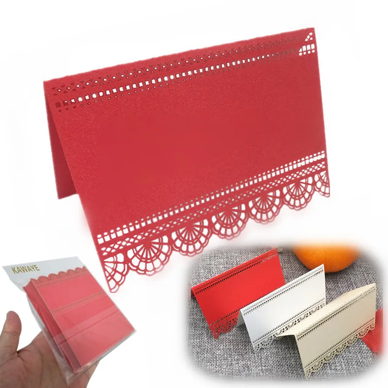 

50pcs table card laser cutting heart-shaped placement card wedding card glass glass wedding event wedding decoration 6ZZ24