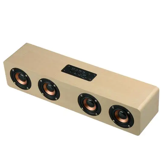 

Bluetooth Speakers Wireless Stereo Subwoofer Altavoz Wood Home Audio Desktop speaker Handsfree TF caixa de som 12w