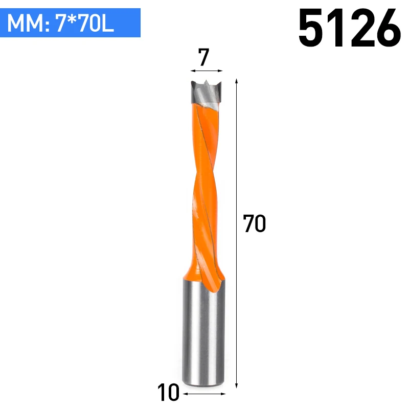HUHAO 1 шт. обновление Dia. 4 мм-15 мм биты для сверла для деревообработки 70 мм оверлочная фреза для карбида дерева Коронная сверлильная головка - Цвет: 5126L