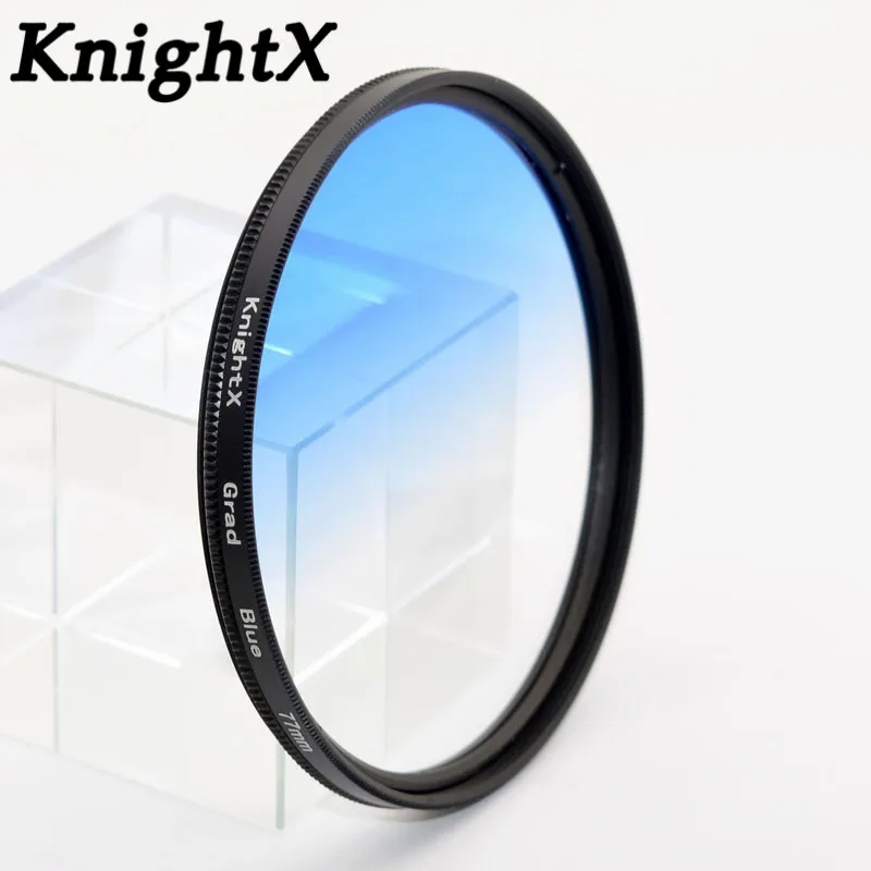 KnightX 24 Градуированный цвет фильтр nd для nikon canon d40x gopro objektiv 58 мм makrofiltro nd стекла фильтр переменной УФ-фильтр 52 мм с женский зонт защищающий от ультрафиолетовых лучей