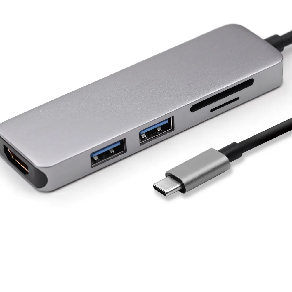 Док станция Thunderbolt 3 Usb c к HDMI/USB3.0 * 2/SD/TF Многофункциональный хаб для Mac Book Pro 2018 или