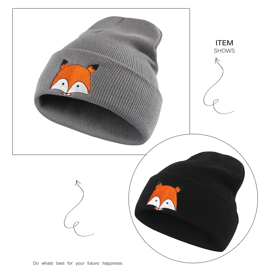 ADK Embroidery Men Women'S Cap Cartoon Fox  Fashion Brand 2018 New Casual High Quality Hat _09