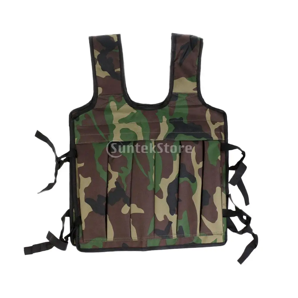 35kg Max Loading Oxford Weighted Vest Comfortable Jacket Running Fitness Strength Training Sand Waistcoat