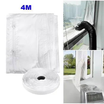

4m Universal Window Seal Cloth Portable Sealing Baffle Hot Air Stop for Air Conditioner Tumble Dryer E2S