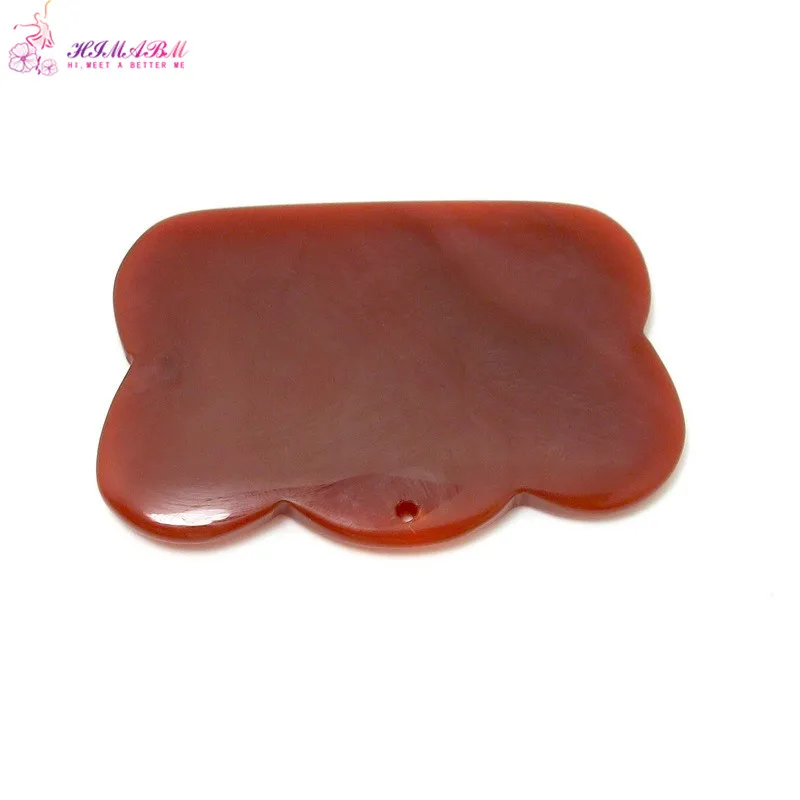 1 Pcs 100% natural red drilled Agate Guasha massage tool facial treatment scraping health body care 1 Pcs 100% natural red drilled Agate Guasha massage tool facial treatment scraping health body care