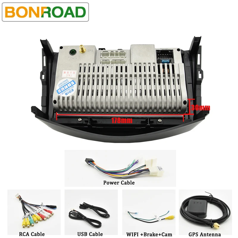 Top Bonroad Double Din Android 9.0  Octa Core  Car Multimedia Player For TOYOTA RAV4  Car Radio Stereo, DVD Player GPS Navigation 5