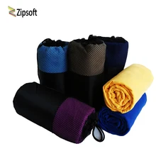 Zipsoft спортивное полотенце пляжное полотенце микрофибра ткань сетка сумка быстросохнущее дорожное одеяло плавательный Йога-коврик для кемпинга Рождество