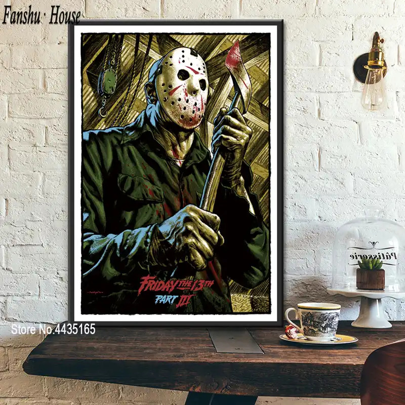 Friday The 13th Horror Film Poster Jason Voorhees Posters And