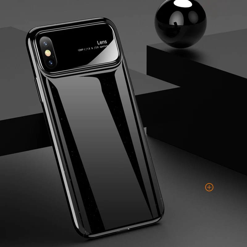 

RZP Luxury Protective Case for iPhone X Tempered Glass + PC Case Back Cover Bumper On The For Apple iPhone X 10 Cases Bags Shell