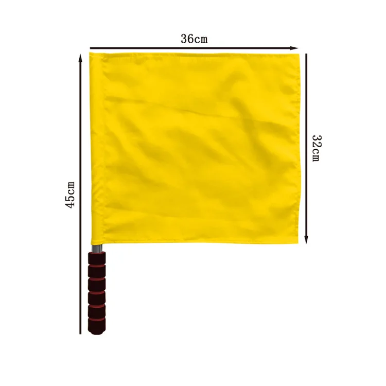 

Stainless Steel Handle Command Flag Pannant traffic signal Flags Referee Flag