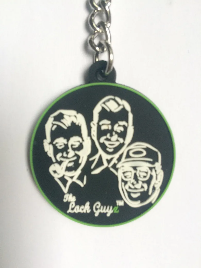 Promotional Gifts Keychain Custom Logo PVC Round Keychains Company Logo