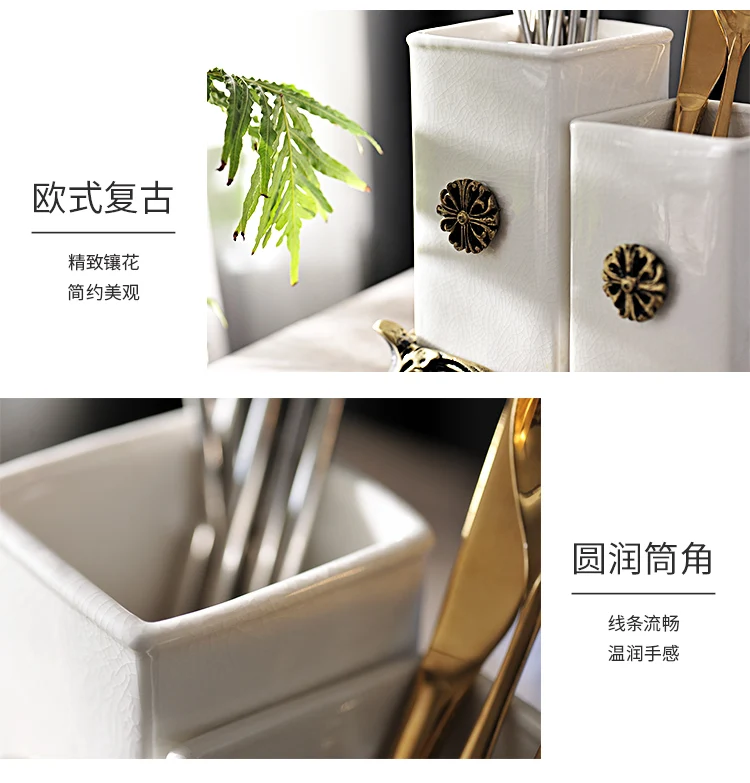 Керамика корзинка для палочек для еды бытовой палочки со сливными отверстиями стойки Подставка под палочки для еды Кухонные