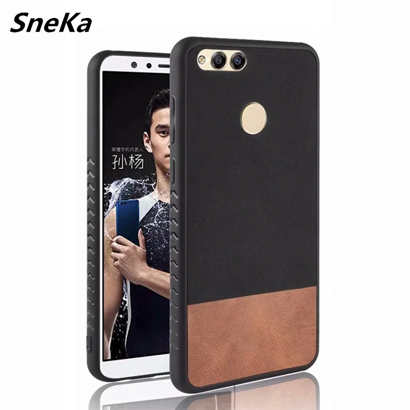 

Honor 7X Case For Huawei Honor 7X 7 X Case on Honor 7X Soft TPU edge Cover Jeans Colors Leather Case For Huawei Honor 7X Fundas