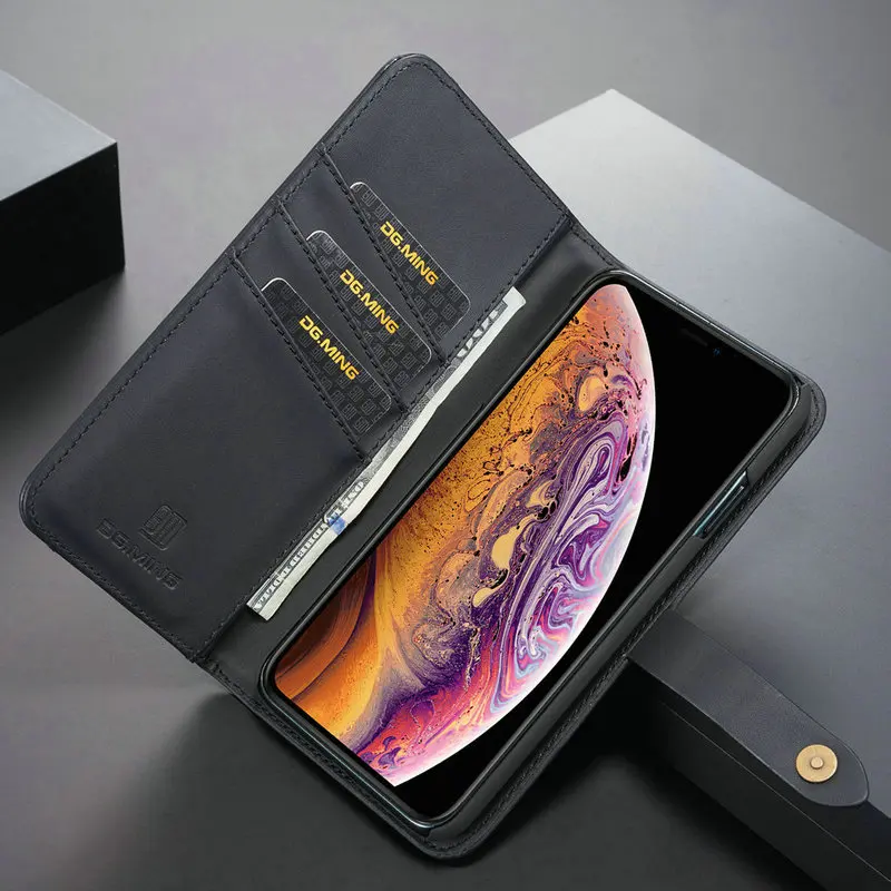 Чехол Me бумажник из кожи ягненка чехол для iPhone XS Max Ретро 2 в 1 натуральная карта деньги флип ручной работы для iPhone 6 S 7 8 плюс кожаный чехол