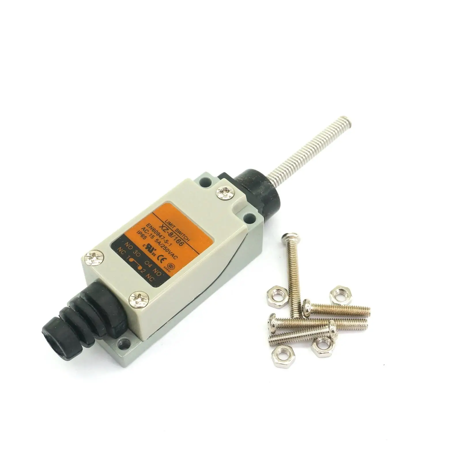 

XZ-8/166 NO+NC Micro Limit Switch SPDT Thermoplastic End Flexible Rod Type IP65