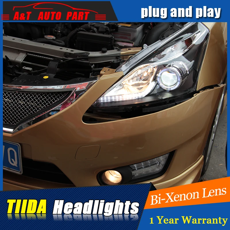 

Auto Part Styling For Nissan TIIDA headlights 2011-2015 For Nissan TIIDA bi xenon lens h7 xenon