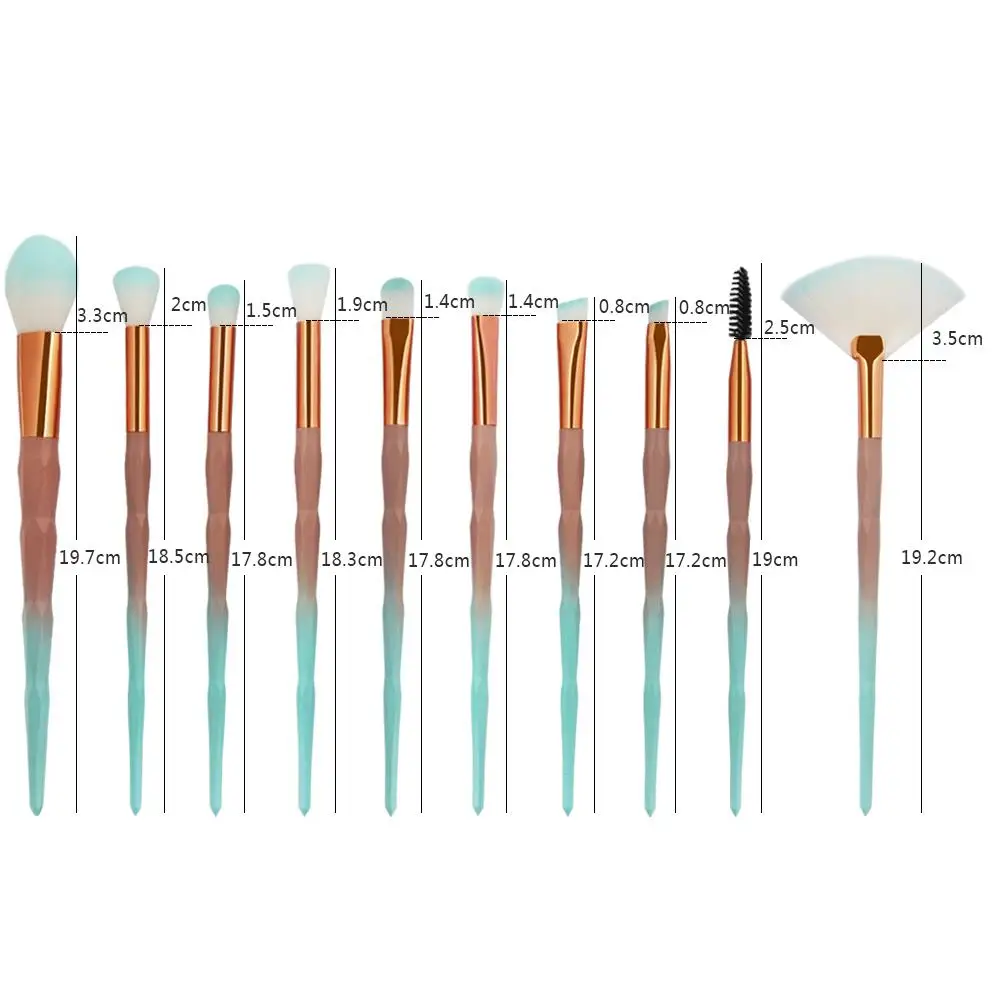 

Eyeshadow Eyebrow Brushes 20PCS Diamond Beauty Brush Set Make up Tools