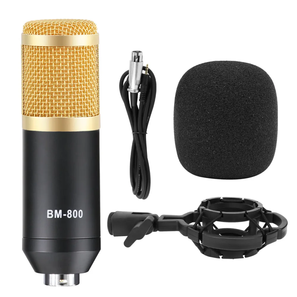 Bm 800, студийные комплекты микрофона для компьютера, конденсатор, фантомное питание, микрофон для караоке, комплект bm800, поп-фильтр, bm-800, подставка для микрофона