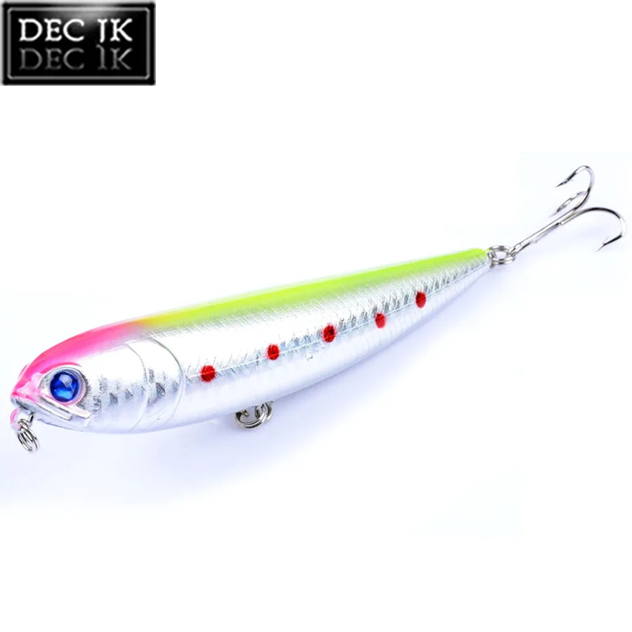 Plastic Hard Floating Pencil Sea Fishing Lure Wobblers For Pike Trolling 1PCS Saltwater Fake Artificial Bait For Fishing Tackle (10)