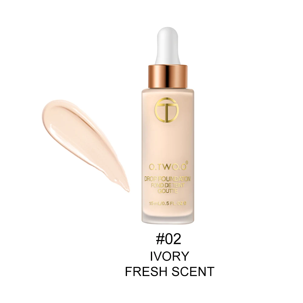 O.TWO.O Full Cover Matt Liquid Dropper concealer Foundation Makeup Long Lasting Concealer Primer BB Cream Makeup Cosmetics 15ml - Цвет: 9122 02