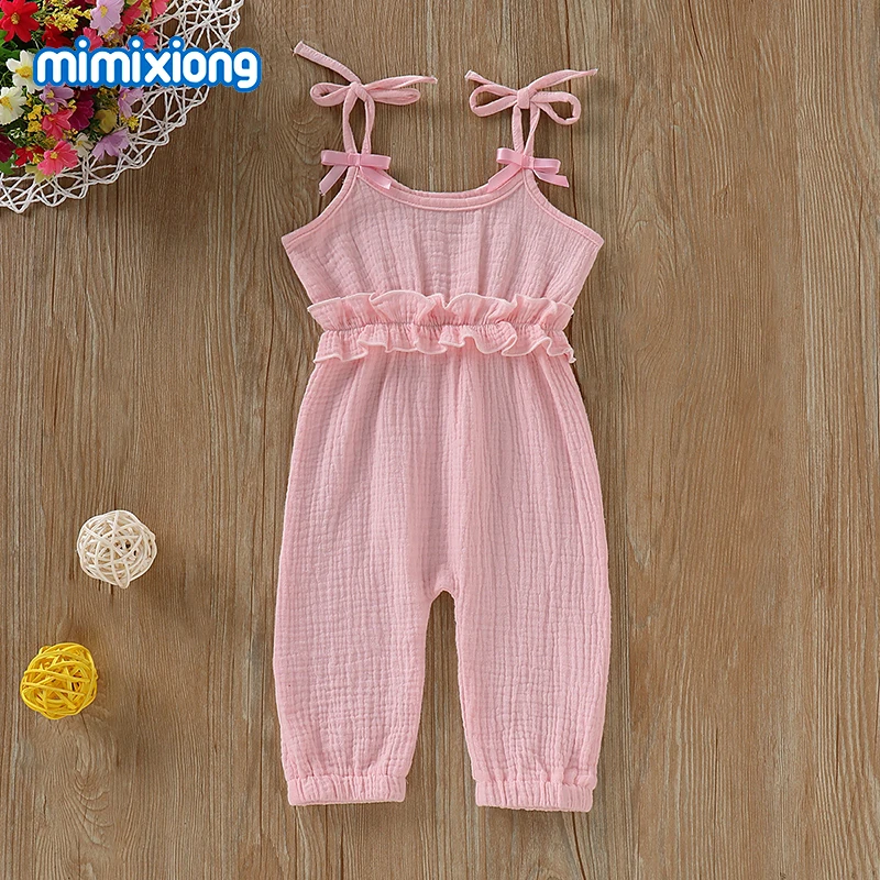 Newborn Baby Girl Clothes Fashion Solid Color Toddler Kids Strap Rompers Jumpsuit Infant One Piece Overalls Summer Children Wear Newborn Baby Girl Clothes Fashion Solid Color Toddler Kids Strap Rompers Jumpsuit Infant One Piece Overalls Summer Children Wear