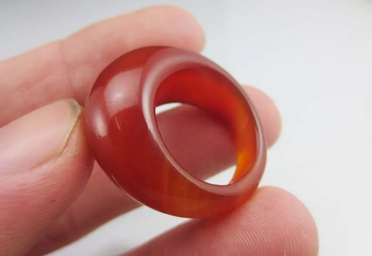 

Drop ship jade ring red agate stone mens ring womens rings