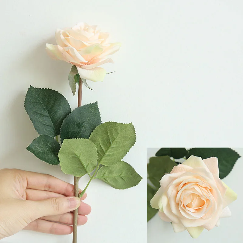 Real touch roses artificial flower wedding home decoration  (5)